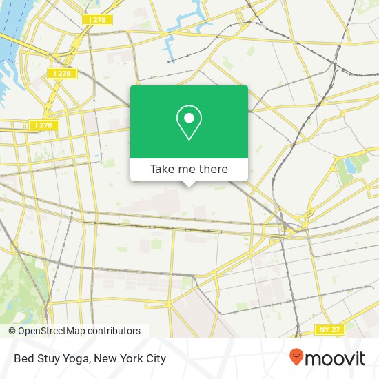 Mapa de Bed Stuy Yoga