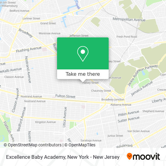 Mapa de Excellence Baby Academy