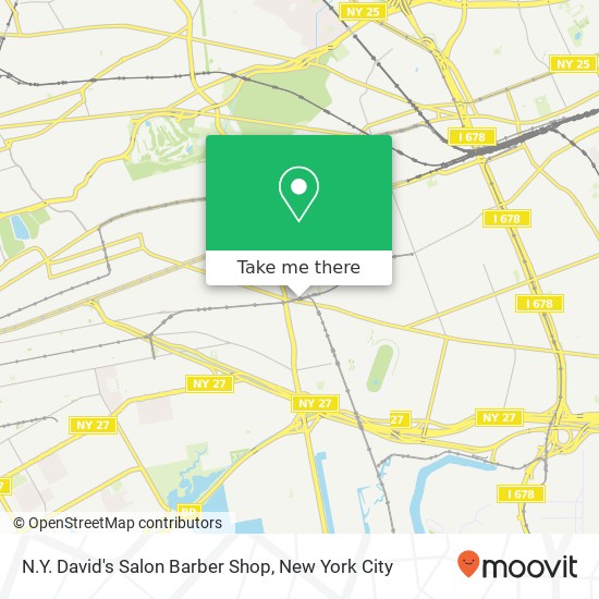Mapa de N.Y. David's Salon Barber Shop