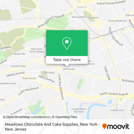 Meadows Chocolate And Cake Supplies map