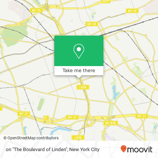 Mapa de on "The Boulevard of Linden"