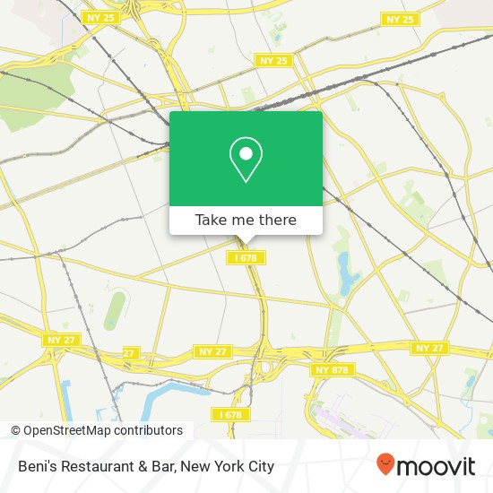 Beni's Restaurant & Bar map