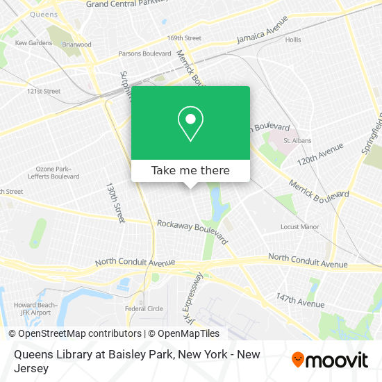 Mapa de Queens Library at Baisley Park