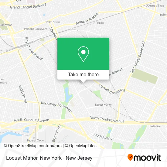 Locust Manor map