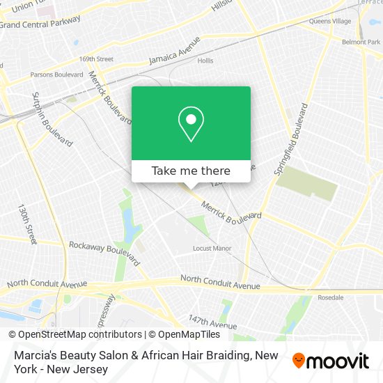 Mapa de Marcia's Beauty Salon & African Hair Braiding