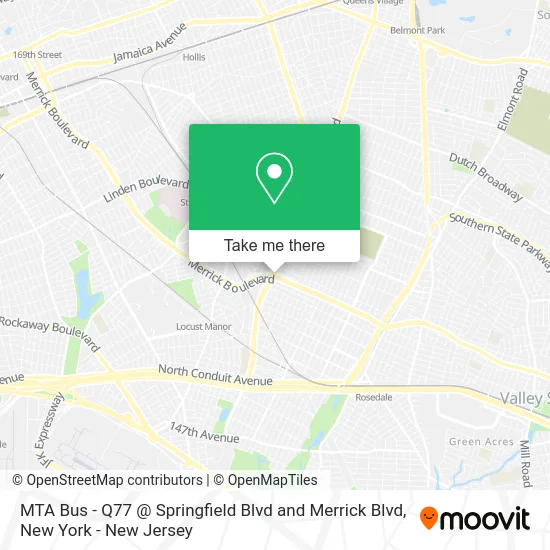 MTA Bus - Q77 @ Springfield Blvd and Merrick Blvd map
