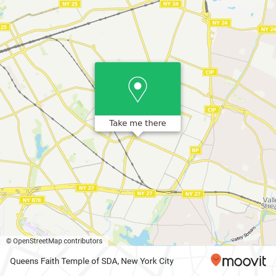 Mapa de Queens Faith Temple of SDA