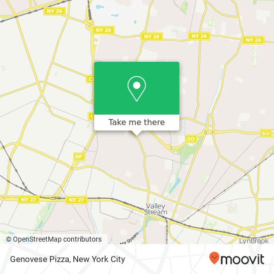 Mapa de Genovese Pizza