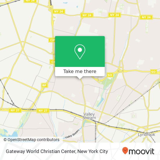 Gateway World Christian Center map