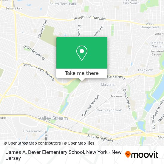 James A. Dever Elementary School map