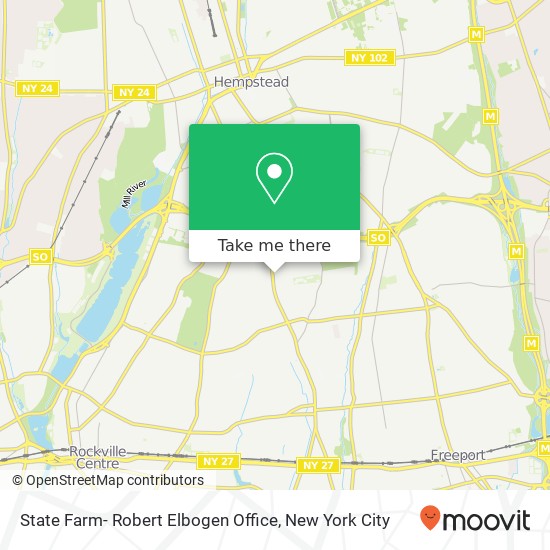 State Farm- Robert Elbogen Office map