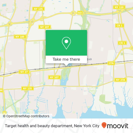 Target health and beauty department map
