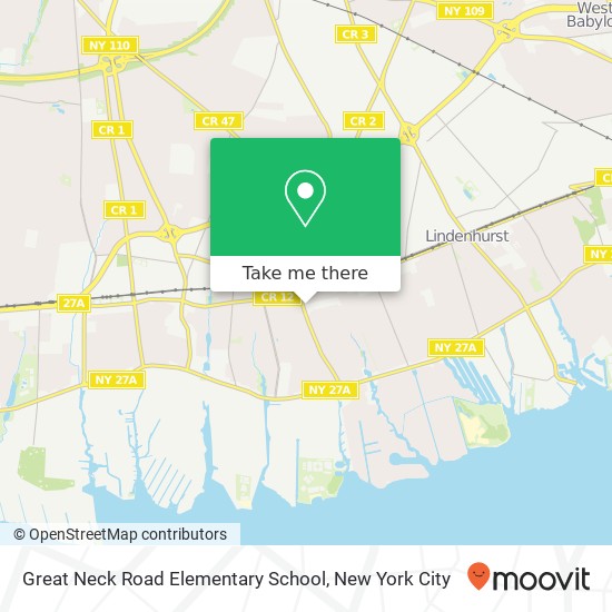 Mapa de Great Neck Road Elementary School