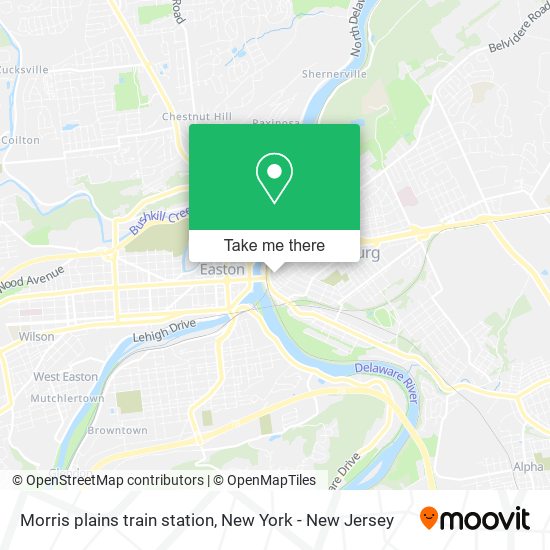 Morris plains train station map