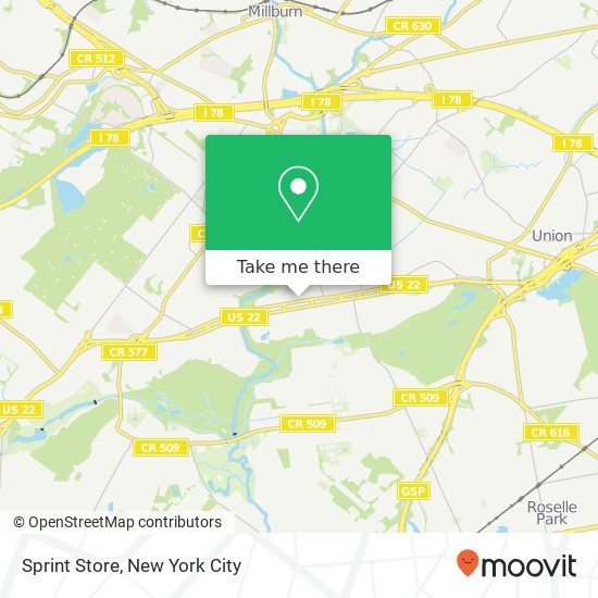 Sprint Store map