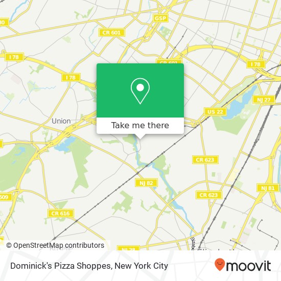 Mapa de Dominick's Pizza Shoppes