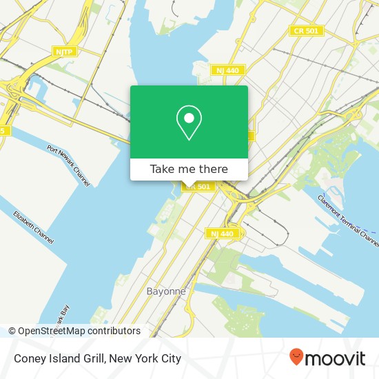 Mapa de Coney Island Grill