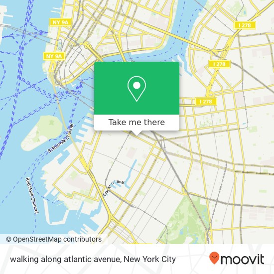 walking along atlantic avenue map