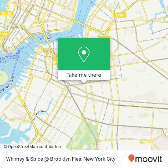 Mapa de Whimsy & Spice @ Brooklyn Flea