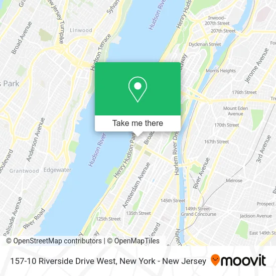157-10 Riverside Drive West map