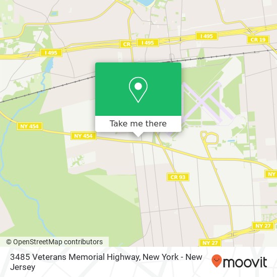 Mapa de 3485 Veterans Memorial Highway