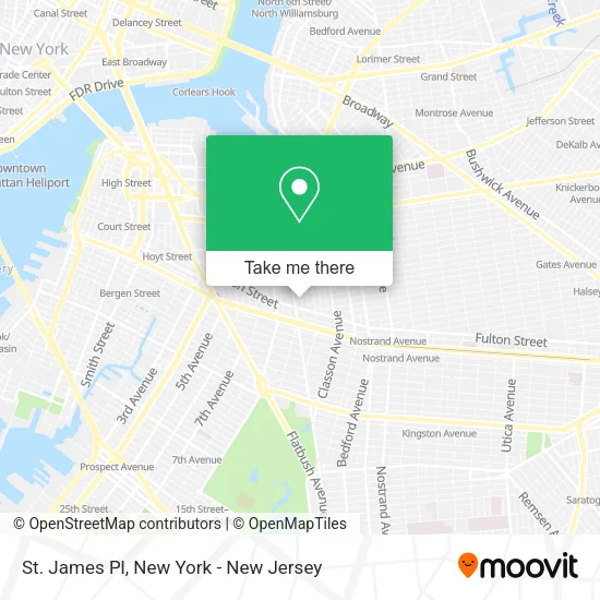 Mapa de St. James Pl