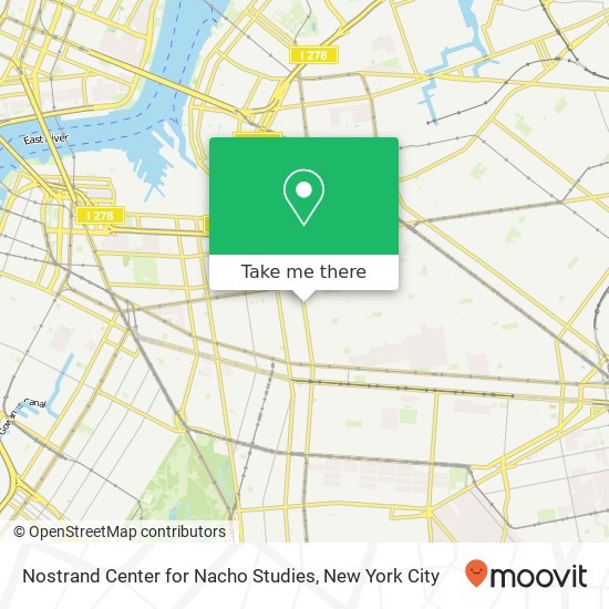 Nostrand Center for Nacho Studies map