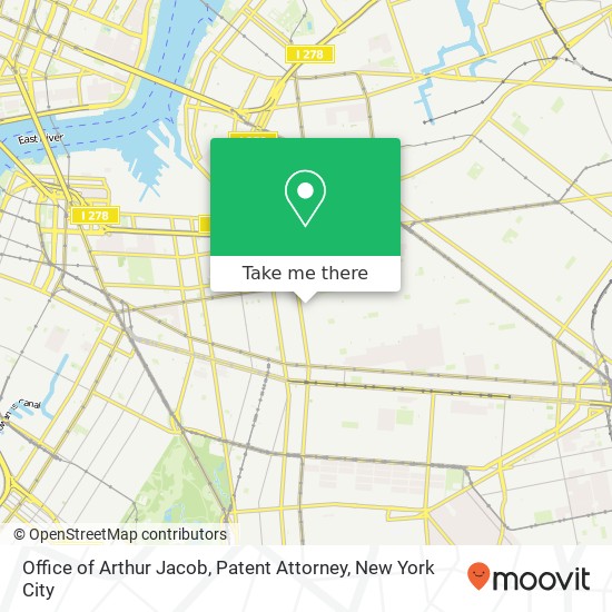 Office of Arthur Jacob, Patent Attorney map