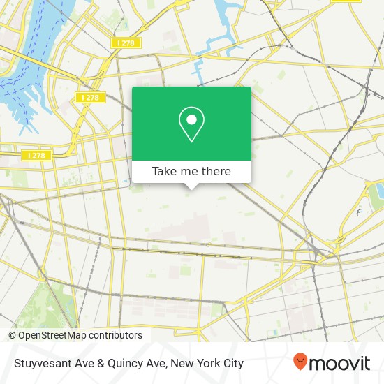 Stuyvesant Ave & Quincy Ave map