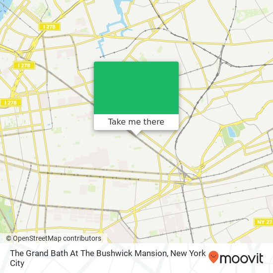 Mapa de The Grand Bath At The Bushwick Mansion