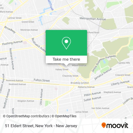 Mapa de 51 Eldert Street