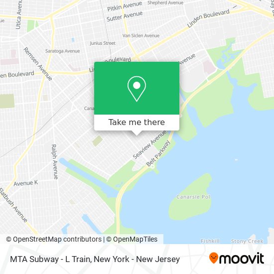 MTA Subway - L Train map