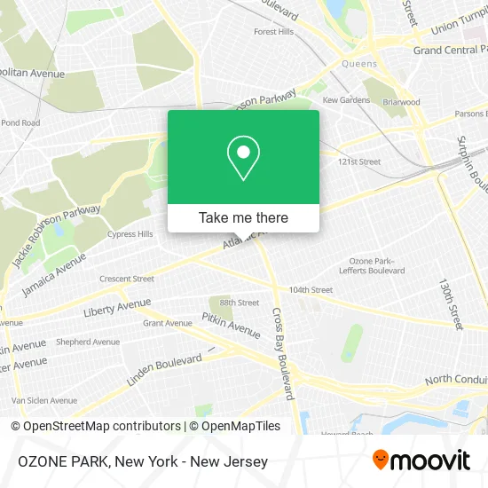 OZONE PARK map