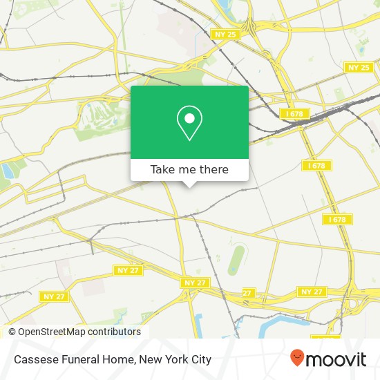 Cassese Funeral Home map