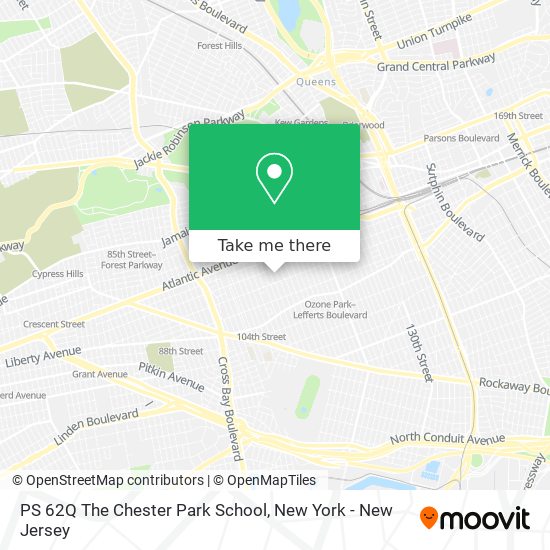 PS 62Q The Chester Park School map