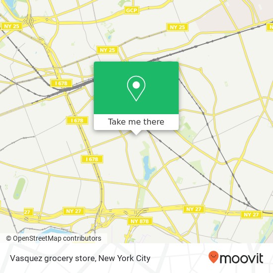 Mapa de Vasquez grocery store