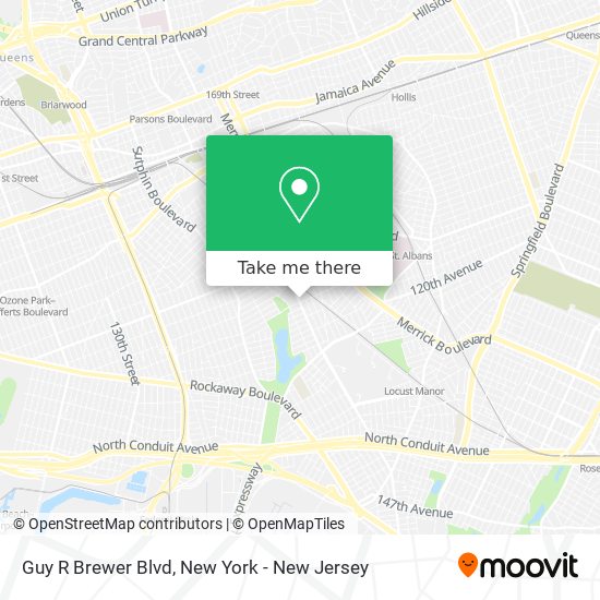 Mapa de Guy R Brewer Blvd