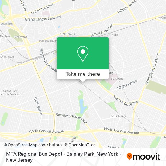 MTA Regional Bus Depot - Baisley Park map