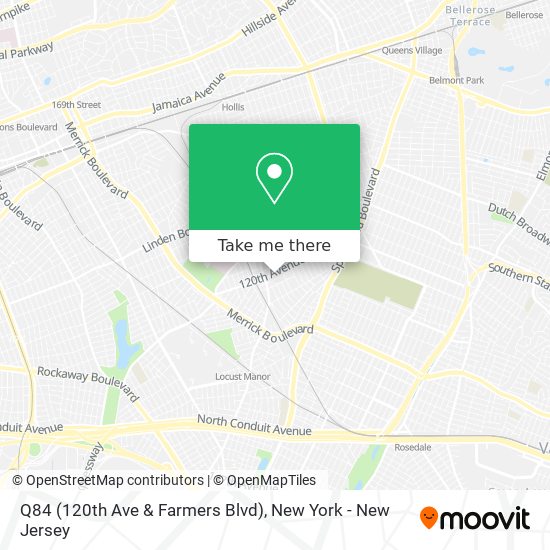 Mapa de Q84 (120th Ave & Farmers Blvd)