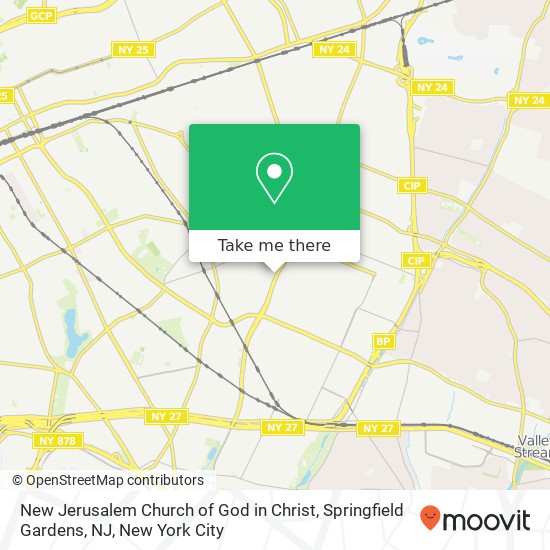 New Jerusalem Church of God in Christ, Springfield Gardens, NJ map