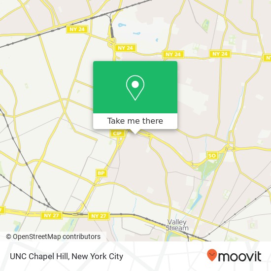 UNC Chapel Hill map