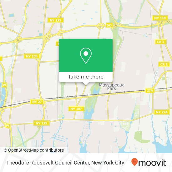 Theodore Roosevelt Council Center map