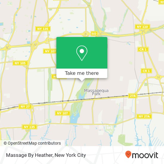 Massage By Heather map