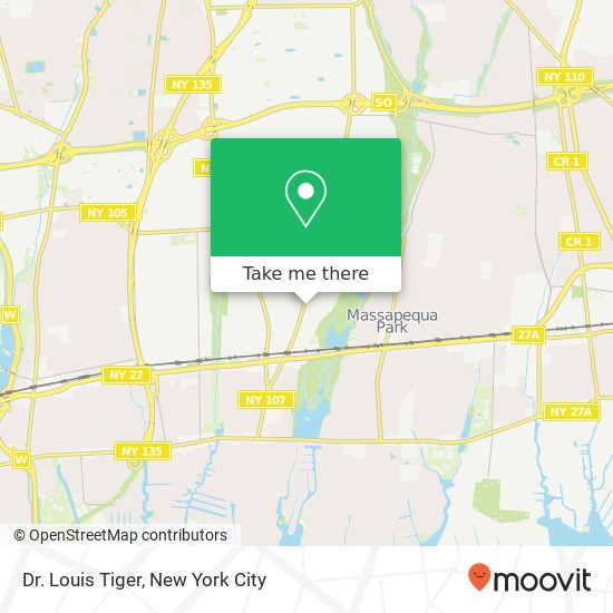 Dr. Louis Tiger map