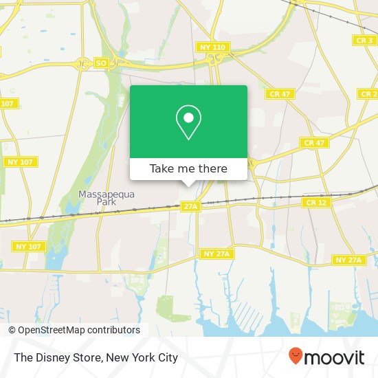 The Disney Store map