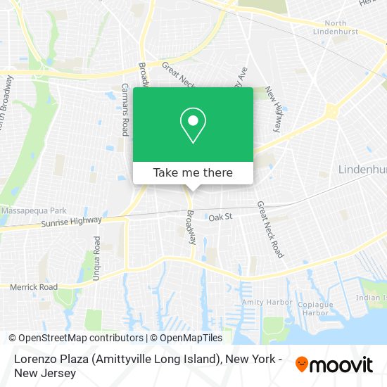 Mapa de Lorenzo Plaza (Amittyville Long Island)