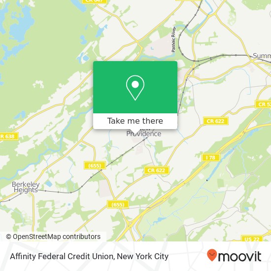 Mapa de Affinity Federal Credit Union