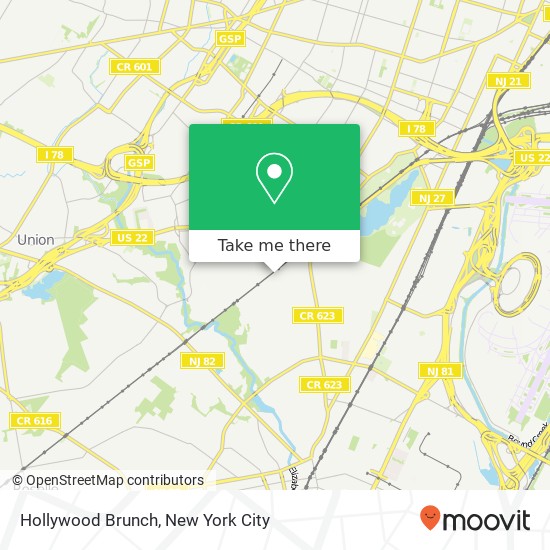 Mapa de Hollywood Brunch