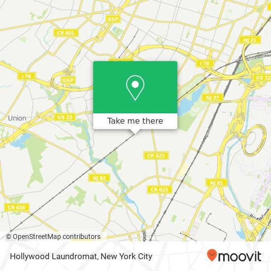 Mapa de Hollywood Laundromat