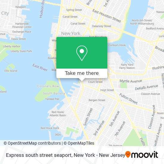Mapa de Express south street seaport